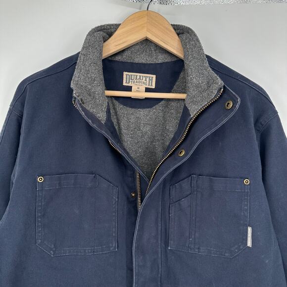 Duluth Trading Co. Burly DuluthFlex Fire Hose Chore Jacket Canvas Utility Coat - Picture 5 of 11